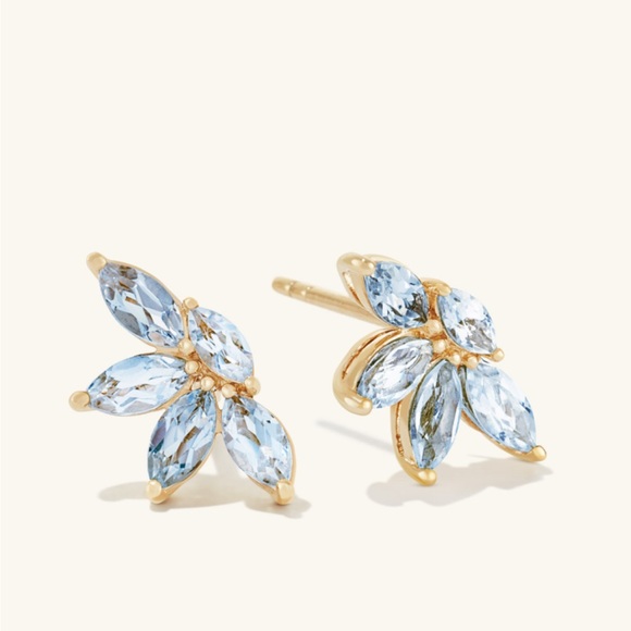 Mejuri Jewelry - Mejuri Marquise Aquamarine Earrings